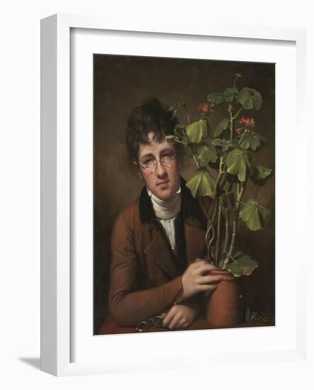 Rubens Peale with a Geranium, 1801-Rembrandt Peale-Framed Art Print