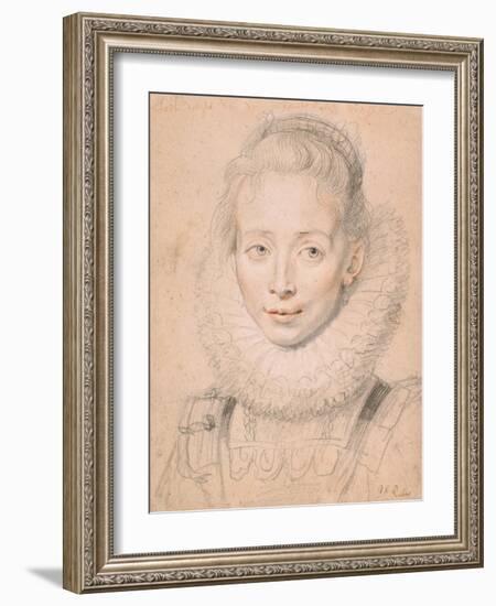 Rubens's Daughter Clara Serena (So Named Maid of Honor of Infanta Isabell), C.1623-Peter Paul Rubens-Framed Giclee Print