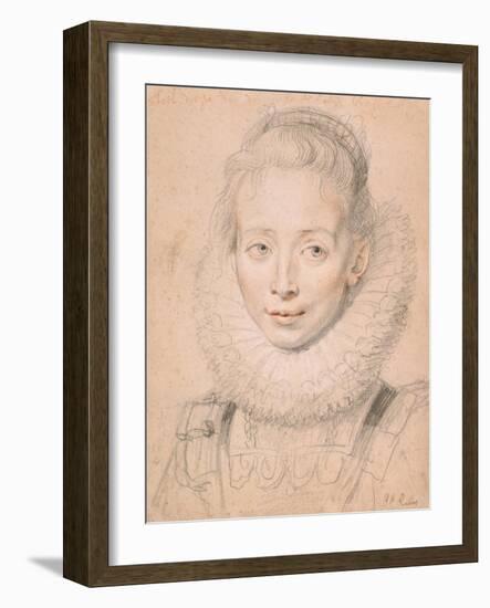 Rubens's Daughter Clara Serena (So Named Maid of Honor of Infanta Isabell), C.1623-Peter Paul Rubens-Framed Giclee Print