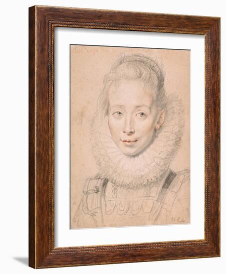 Rubens's Daughter Clara Serena (So Named Maid of Honor of Infanta Isabell), C.1623-Peter Paul Rubens-Framed Giclee Print