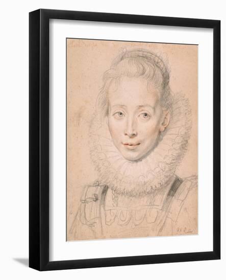 Rubens's Daughter Clara Serena (So Named Maid of Honor of Infanta Isabell), C.1623-Peter Paul Rubens-Framed Giclee Print