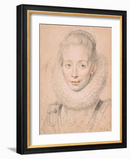 Rubens's Daughter Clara Serena (So Named Maid of Honor of Infanta Isabell), C.1623-Peter Paul Rubens-Framed Giclee Print