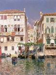 Gondolas on the Grand Canal, the Dogana and Santa Maria della Salute beyond, Venice-Rubens Santoro-Framed Giclee Print