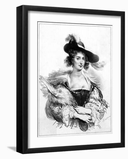 Rubens' Second Wife-null-Framed Art Print