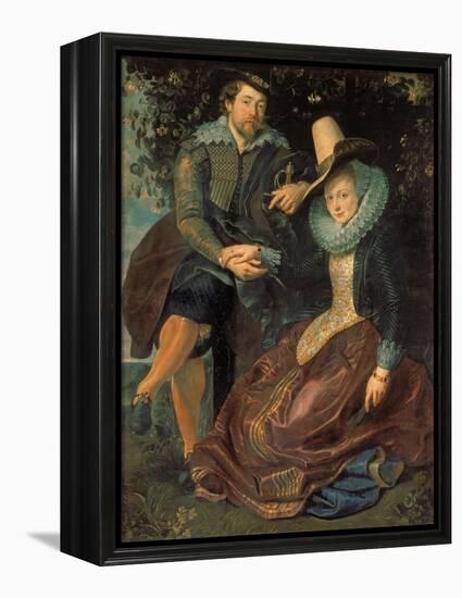 Rubens Und Isabella Brant in a Honeysuckle Bower, about 1609-Peter Paul Rubens-Framed Premier Image Canvas