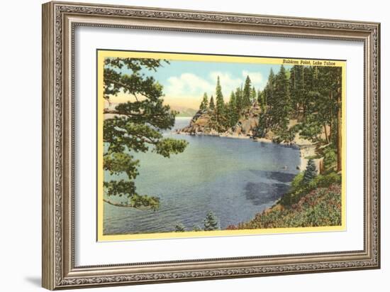 Rubicon Point, Lake Tahoe, California-null-Framed Art Print