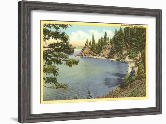 Rubicon Point, Lake Tahoe, California-null-Framed Art Print