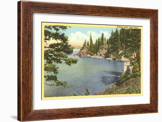 Rubicon Point, Lake Tahoe, California-null-Framed Art Print