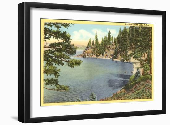 Rubicon Point, Lake Tahoe, California-null-Framed Art Print