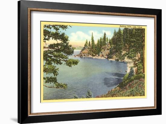 Rubicon Point, Lake Tahoe, California-null-Framed Art Print