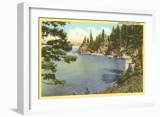 Rubicon Point, Lake Tahoe, California-null-Framed Art Print