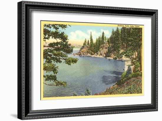 Rubicon Point, Lake Tahoe, California-null-Framed Art Print