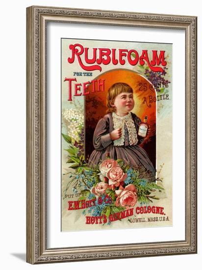 Rubifoam for the Teeth-null-Framed Art Print