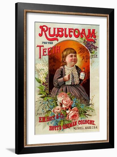 Rubifoam for the Teeth-null-Framed Art Print