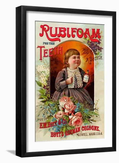 Rubifoam for the Teeth-null-Framed Art Print