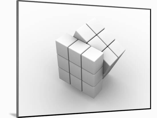 Rubik's Cube, Artwork-PASIEKA-Mounted Photographic Print