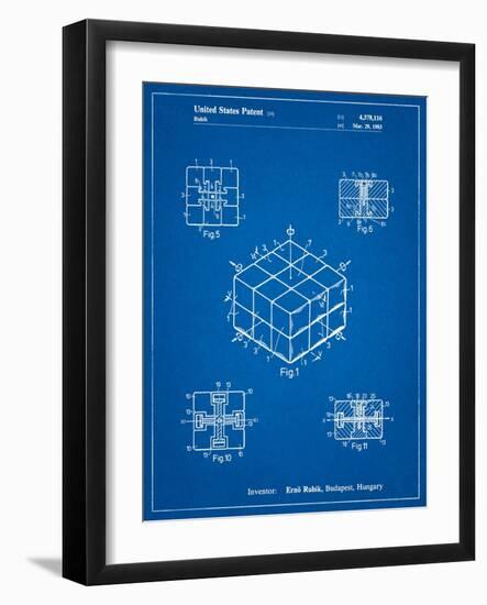 Rubik's Cube Patent-Cole Borders-Framed Art Print