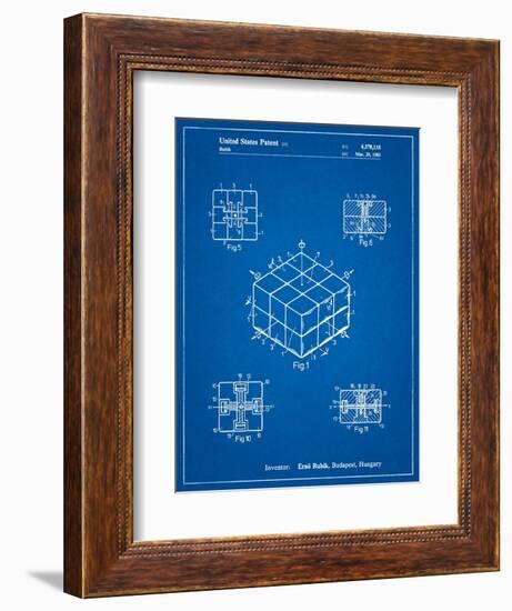 Rubik's Cube Patent-Cole Borders-Framed Premium Giclee Print