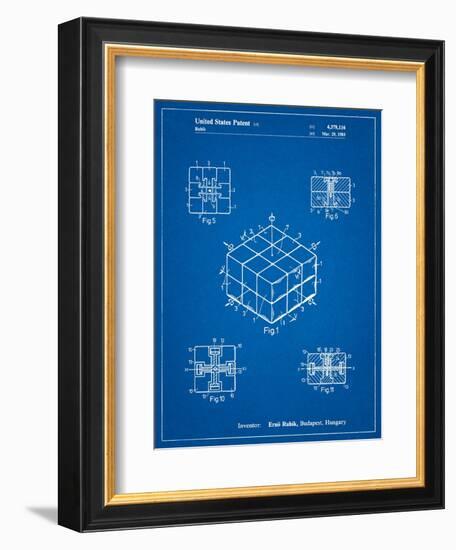 Rubik's Cube Patent-Cole Borders-Framed Premium Giclee Print