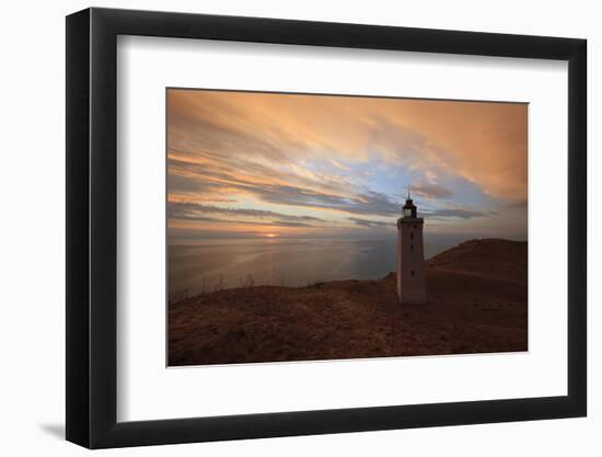 Rubjerg Knude Fyr (Lighthouse) Buried by Sand Drift at Sunset-Stuart Black-Framed Photographic Print