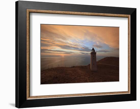 Rubjerg Knude Fyr (Lighthouse) Buried by Sand Drift at Sunset-Stuart Black-Framed Photographic Print