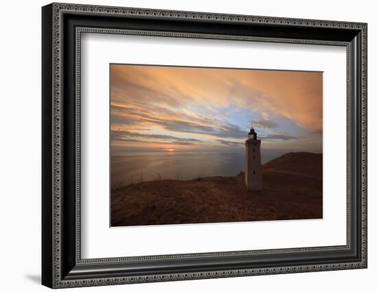 Rubjerg Knude Fyr (Lighthouse) Buried by Sand Drift at Sunset-Stuart Black-Framed Photographic Print