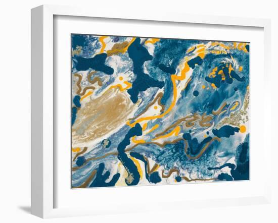 Rubrum Blue-Ajoya Grace-Framed Art Print