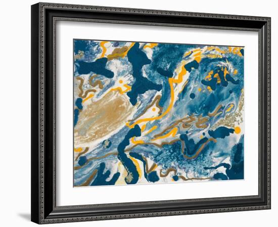 Rubrum Blue-Ajoya Grace-Framed Art Print