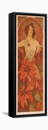 Ruby (From the Series the Gem)-Alphonse Mucha-Framed Premier Image Canvas