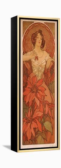 Ruby (From the Series the Gem)-Alphonse Mucha-Framed Premier Image Canvas
