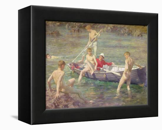 Ruby, Gold and Malachite, 1902-Henry Scott Tuke-Framed Premier Image Canvas