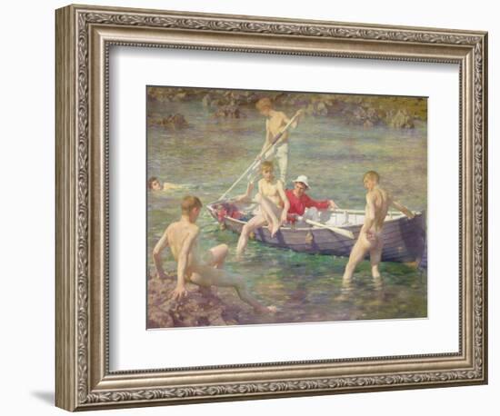 Ruby, Gold and Malachite, 1902-Henry Scott Tuke-Framed Giclee Print