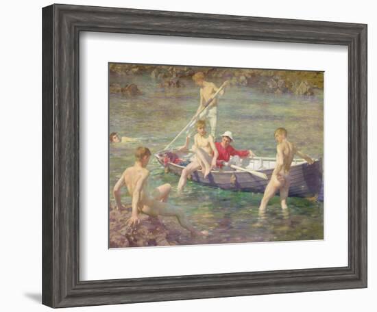 Ruby, Gold and Malachite, 1902-Henry Scott Tuke-Framed Giclee Print