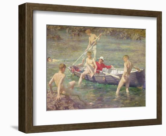 Ruby, Gold and Malachite, 1902-Henry Scott Tuke-Framed Giclee Print