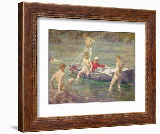 Ruby, Gold and Malachite, 1902-Henry Scott Tuke-Framed Giclee Print