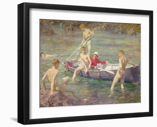 Ruby, Gold and Malachite, 1902-Henry Scott Tuke-Framed Giclee Print