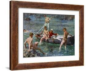 Ruby, Gold and Malachite, 1902-Henry Scott Tuke-Framed Giclee Print