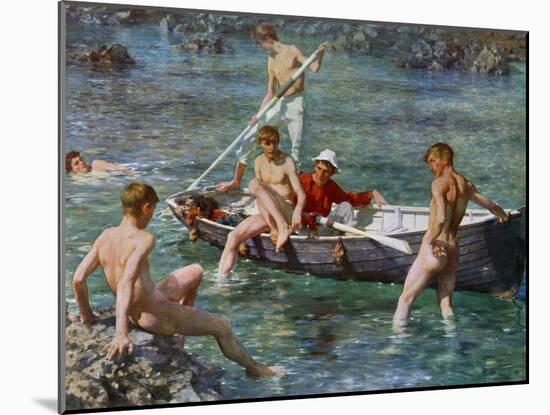 Ruby, Gold and Malachite, 1902-Henry Scott Tuke-Mounted Giclee Print