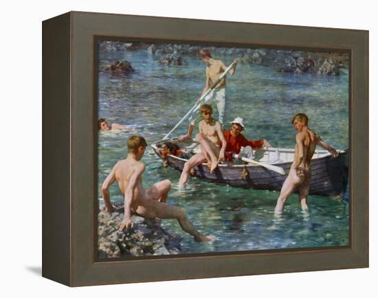 Ruby, Gold and Malachite, 1902-Henry Scott Tuke-Framed Premier Image Canvas