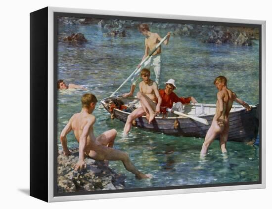 Ruby, Gold and Malachite, 1902-Henry Scott Tuke-Framed Premier Image Canvas