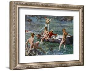 Ruby, Gold and Malachite, 1902-Henry Scott Tuke-Framed Giclee Print