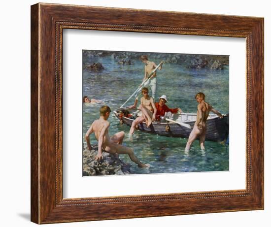 Ruby, Gold and Malachite, 1902-Henry Scott Tuke-Framed Giclee Print