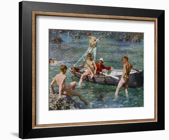 Ruby, Gold and Malachite, 1902-Henry Scott Tuke-Framed Giclee Print