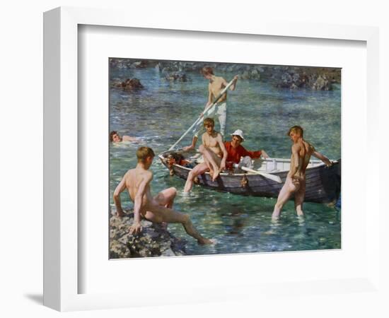 Ruby, Gold and Malachite, 1902-Henry Scott Tuke-Framed Giclee Print