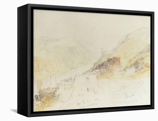 Rudesheim on the Rhine-J^ M^ W^ Turner-Framed Premier Image Canvas