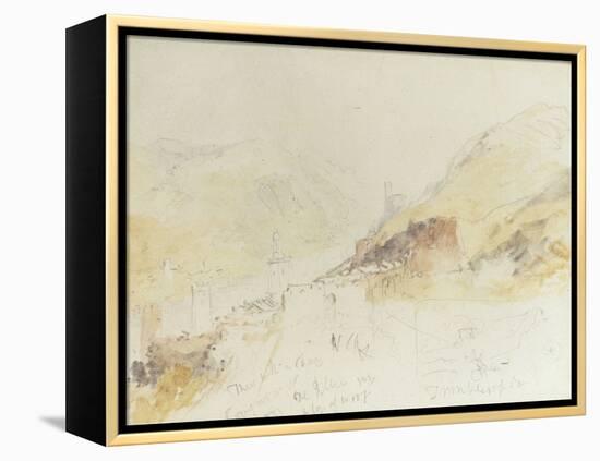 Rudesheim on the Rhine-J^ M^ W^ Turner-Framed Premier Image Canvas