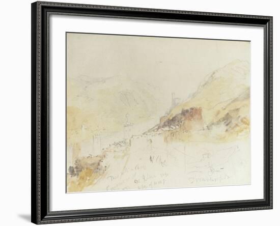 Rudesheim on the Rhine-J^ M^ W^ Turner-Framed Giclee Print