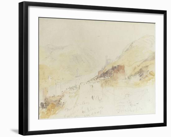 Rudesheim on the Rhine-J^ M^ W^ Turner-Framed Giclee Print