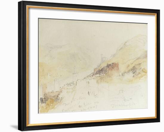 Rudesheim on the Rhine-J^ M^ W^ Turner-Framed Giclee Print