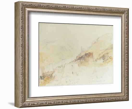 Rudesheim on the Rhine-J^ M^ W^ Turner-Framed Giclee Print